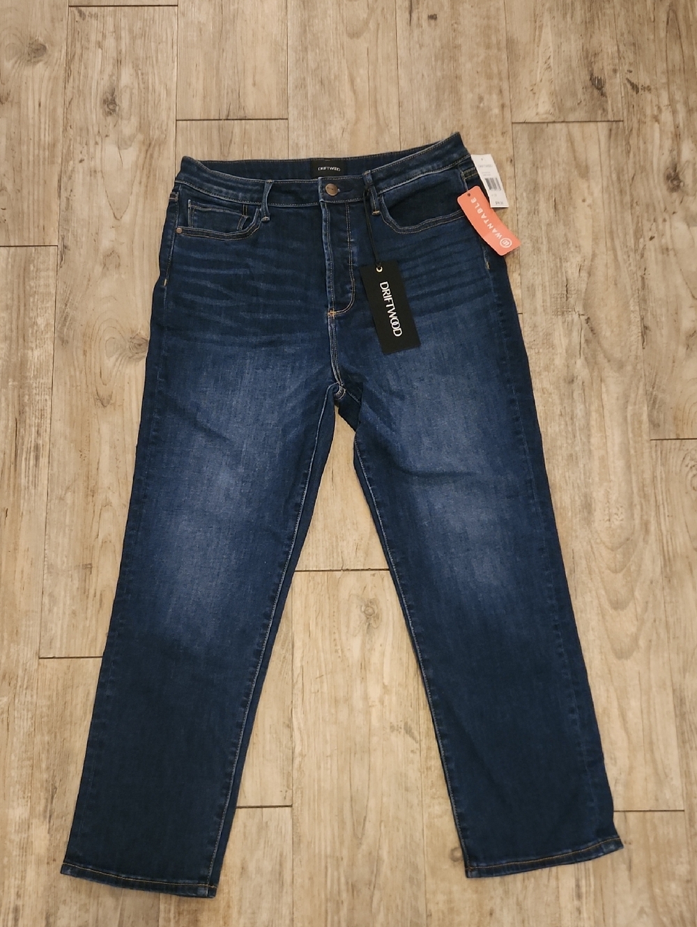 DRIFTWOOD Women's MEG Dark Blue Cropped Stretch Jeans